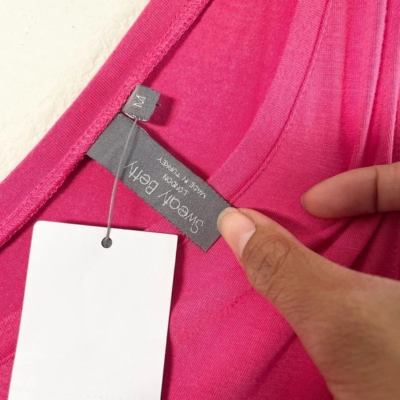 New Sweaty Betty Pink Take it Easy Drop Waist Dress Medium - Picture 3 of 8